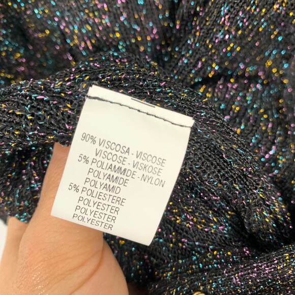 Parakian Black Glitter Cropped Jumpsuit - Picture 6 of 9